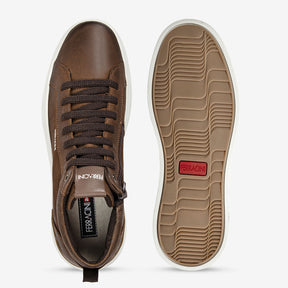 Sapatênis Ferracini Masculino Chocolate Gold