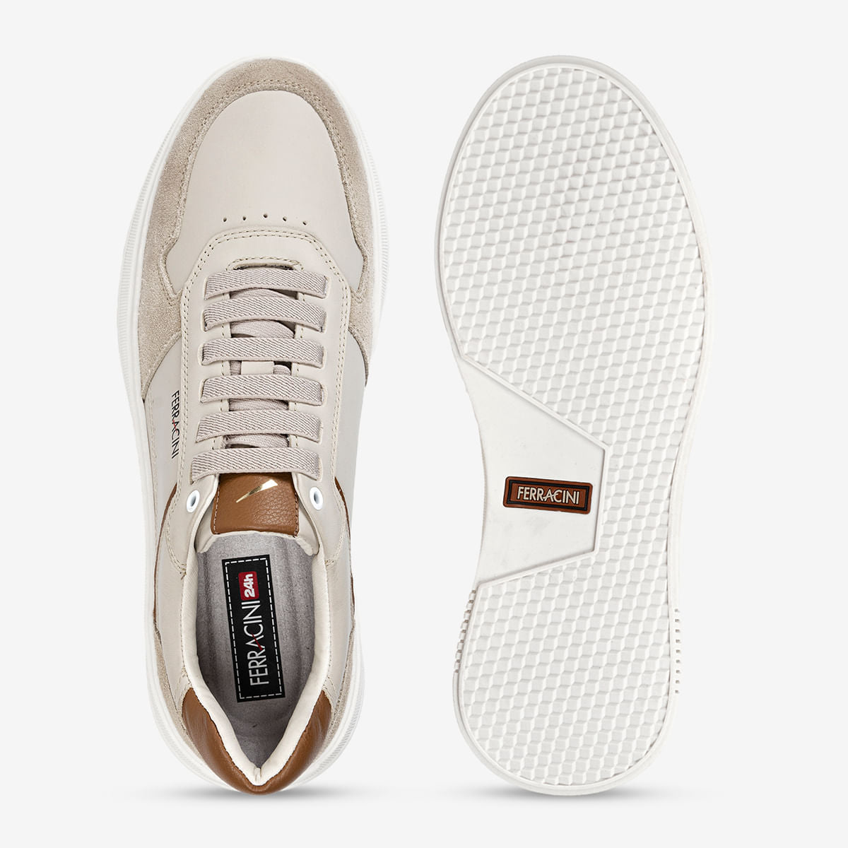 Sneaker Ferracini Masculino Areia Logan