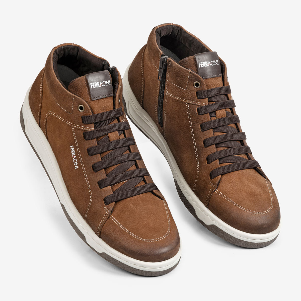 Sapatênis Ferracini Masculino Caramelo Vox