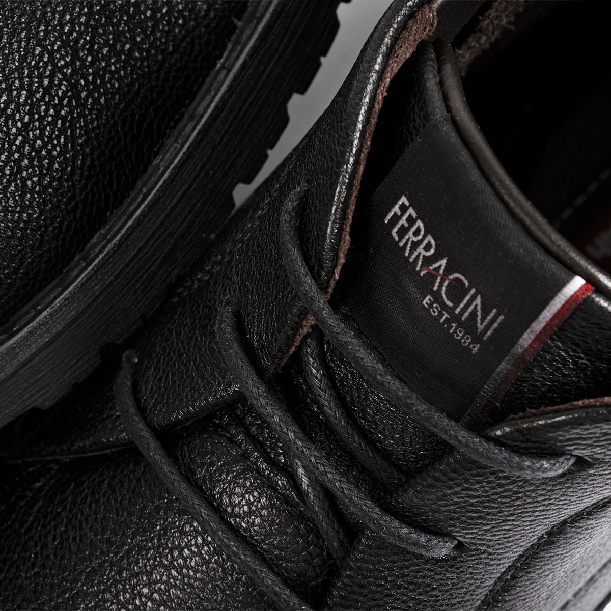 Bota Ferracini Masculina Preta Bagdá