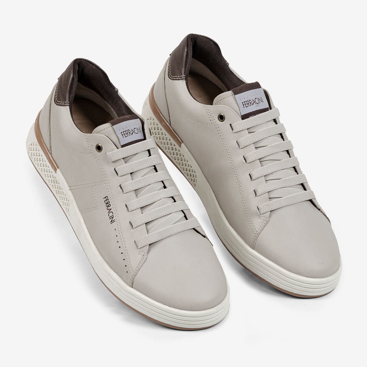 Tênis Ferracini Masculino Cinza Claro Clint